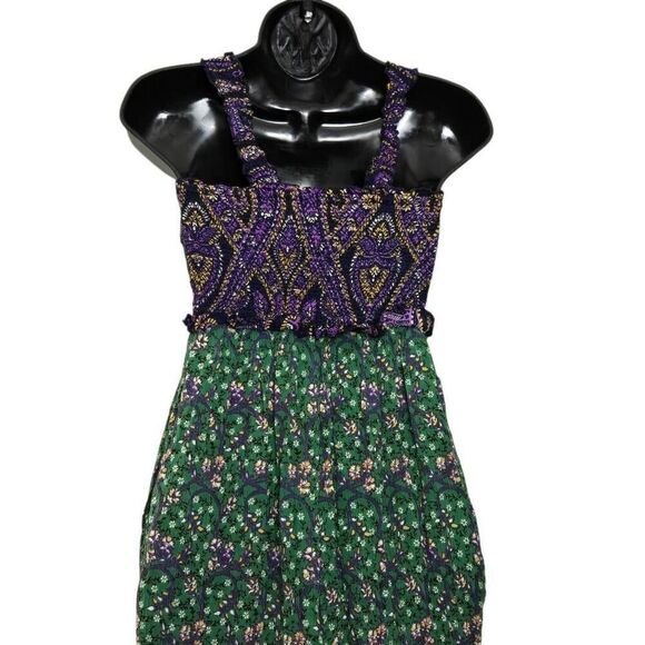 Urban Outfitters Jumpsuit Size XS Smocked Floral Summer Boho - Picture 6 of 8